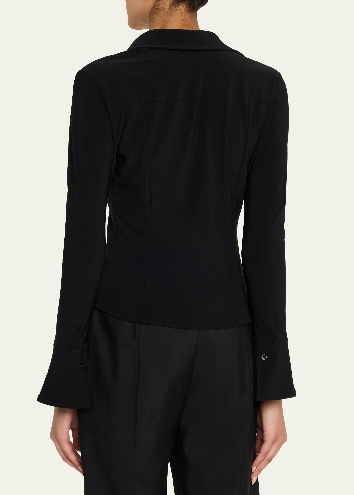 Freya Fitted Button-Front Top - 3