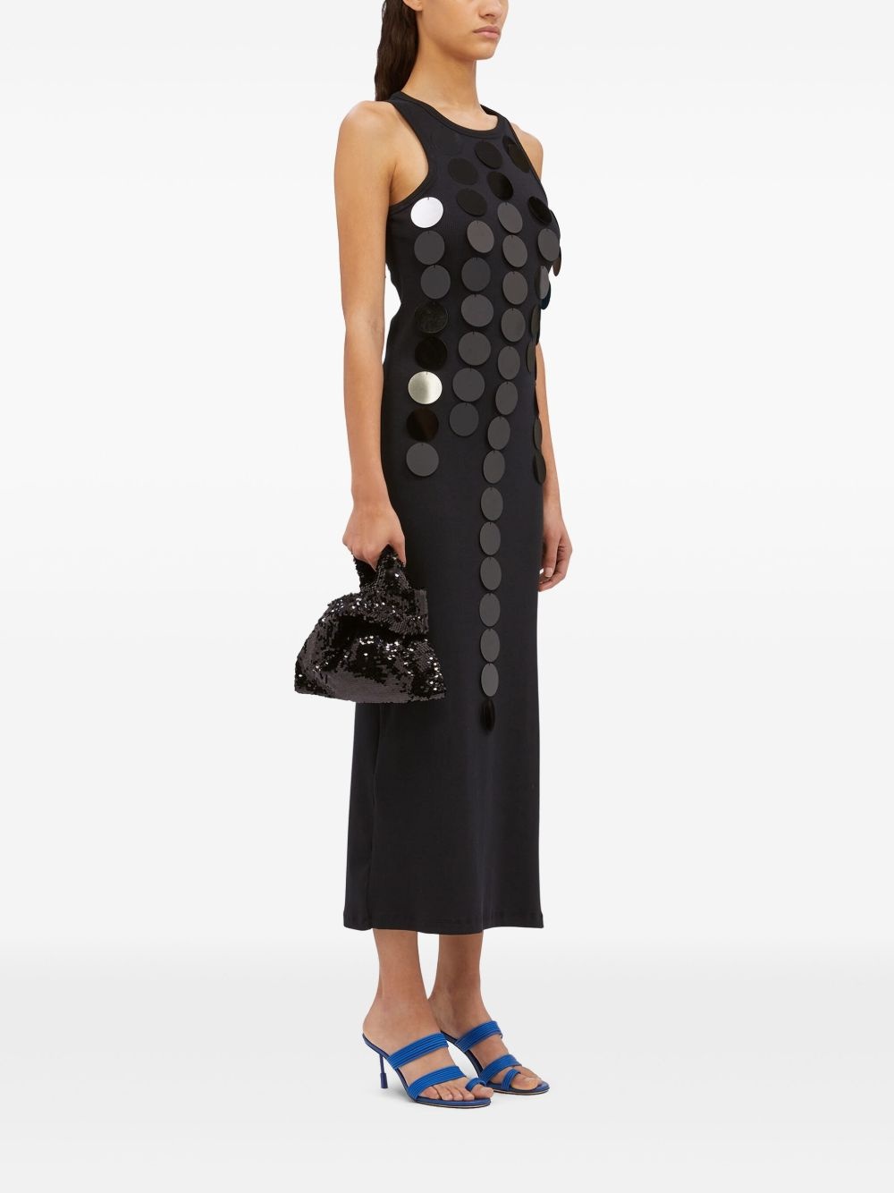 MSGM sequin-embellished maxi dress | REVERSIBLE