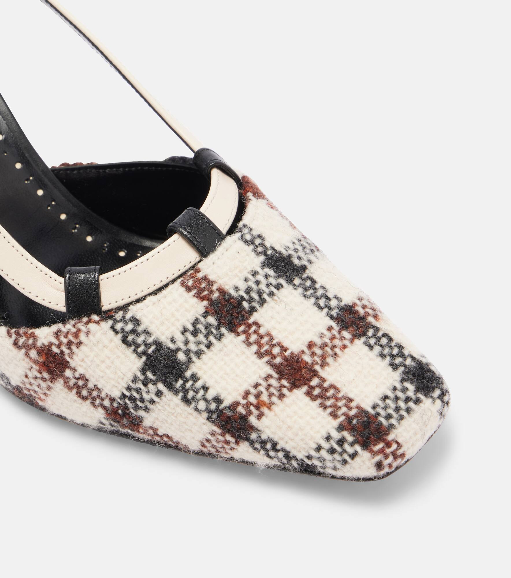 Vestal checked slingback pumps - 5