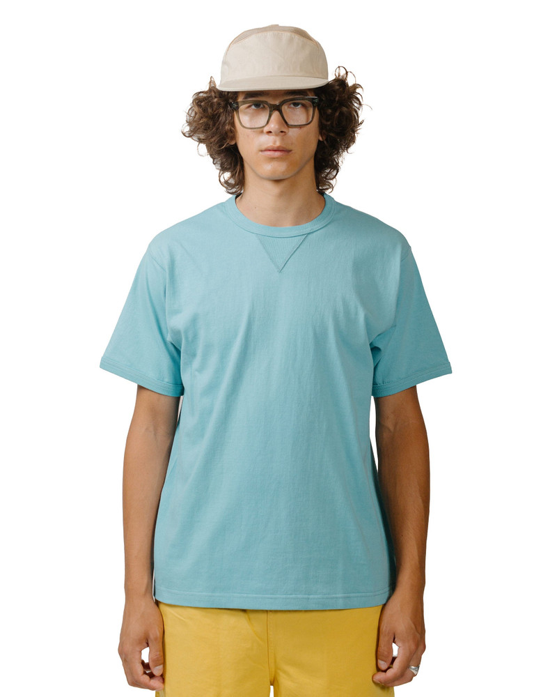 The Real McCoys MC23020 Gusset Tee Teal outlook