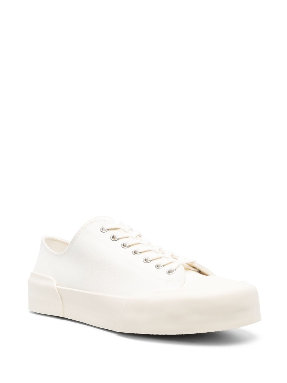 lace-up low-top sneakers - 2