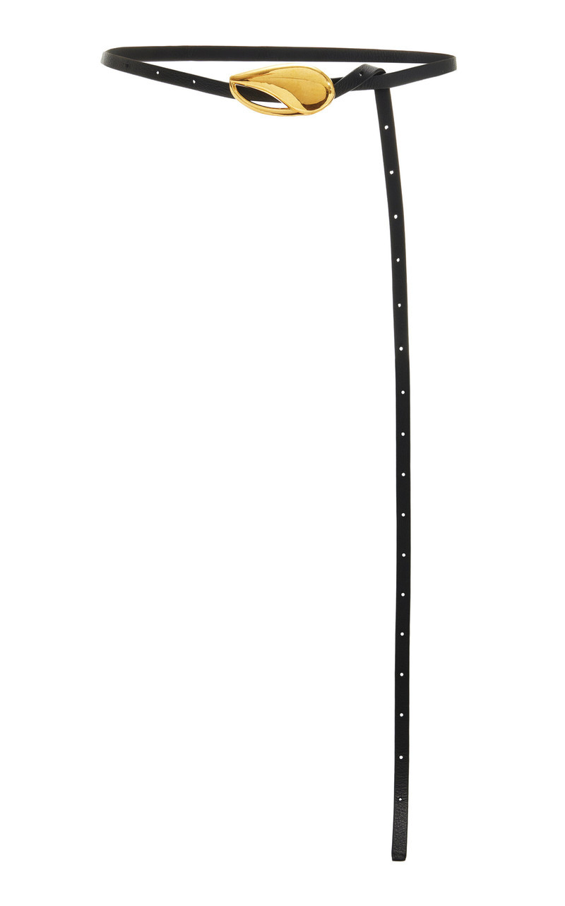 Excluisve La Isla Estelle Leather Belt black 1