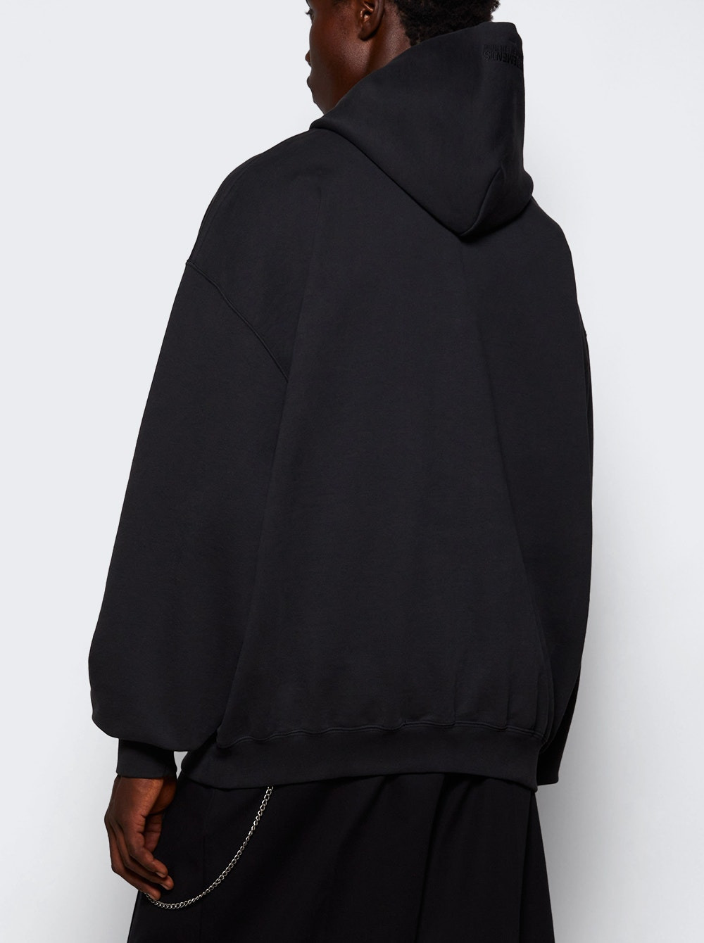 Polizei Oversized Hoodie Washed Black - 4