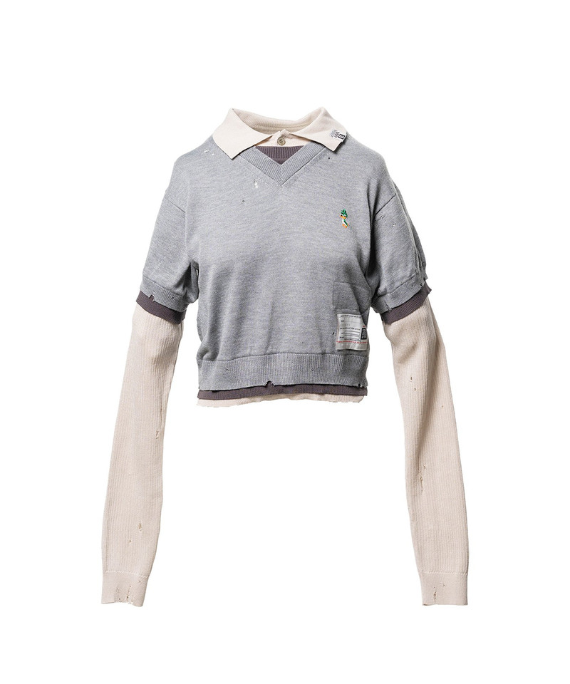 Triple Layered Knit Sweater 12
