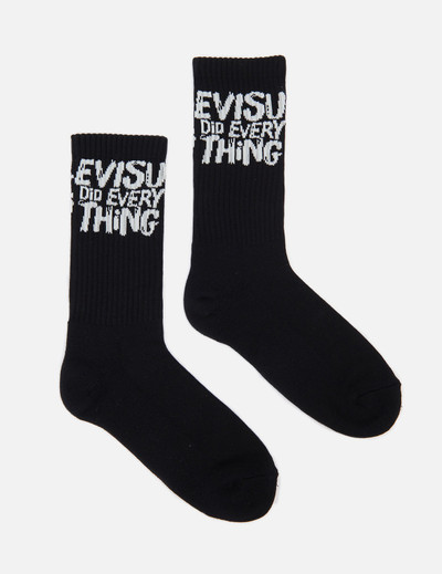 EVISU GRAFFITI SLOGAN JACQUARD LONG SOCKS outlook