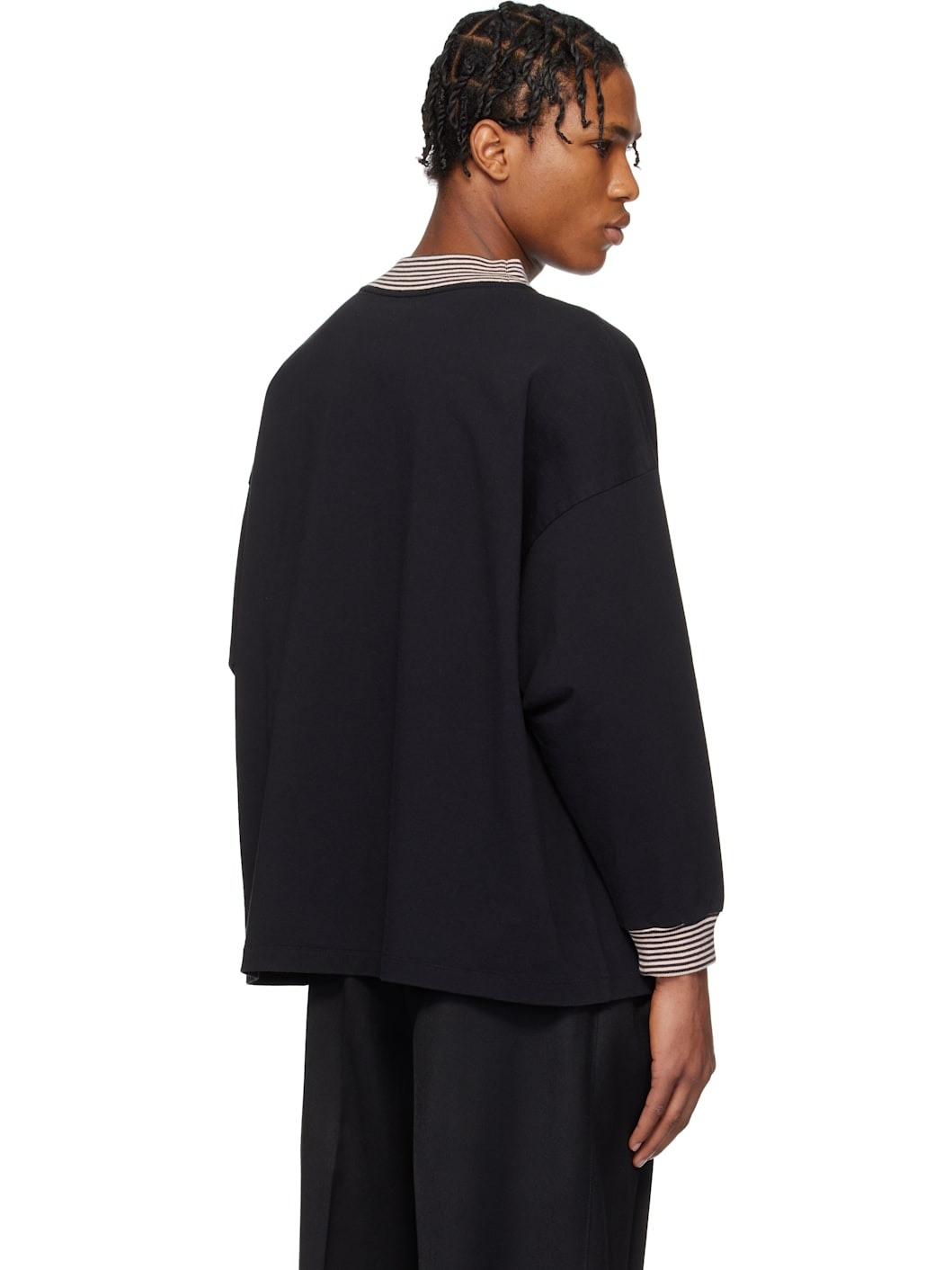 Black Duotone Mockneck Top - 3