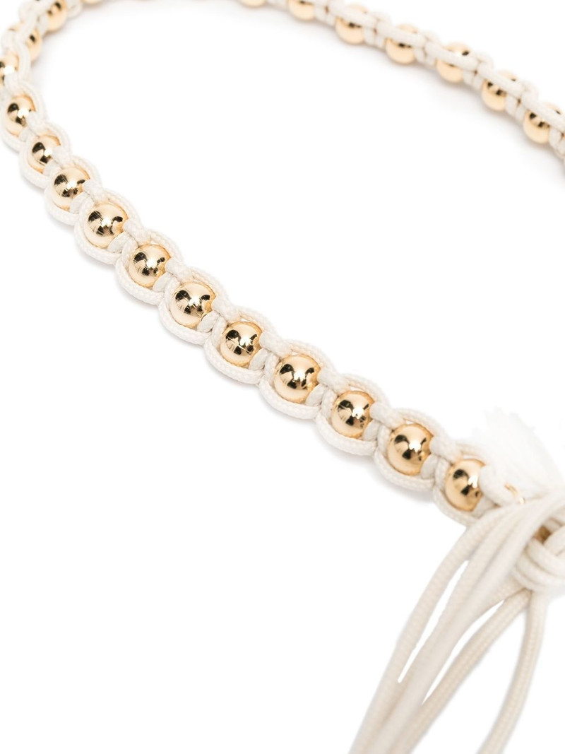 Isabel Marant self-tie bead-embellished belt outlook