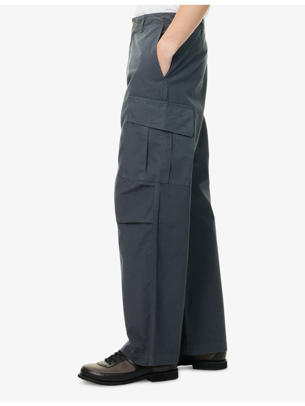 Ripstop Straight-Leg Cotton Cargo Trousers - 3