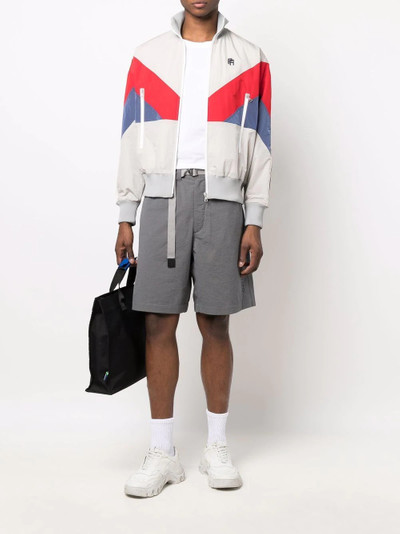 KENZO logo-print belted shorts outlook