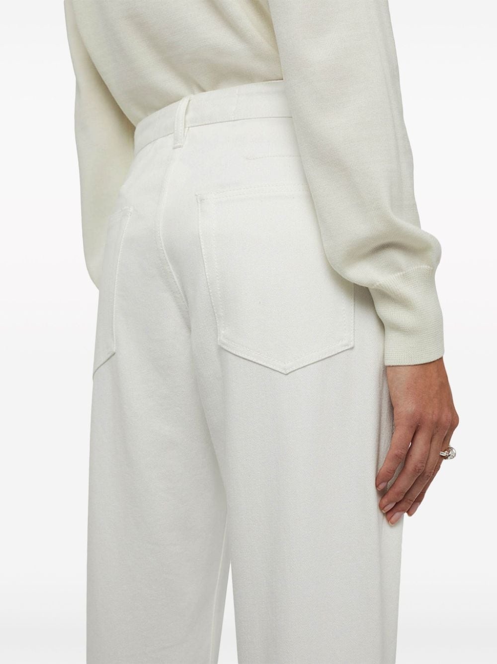 cropped straight-leg jeans - 2
