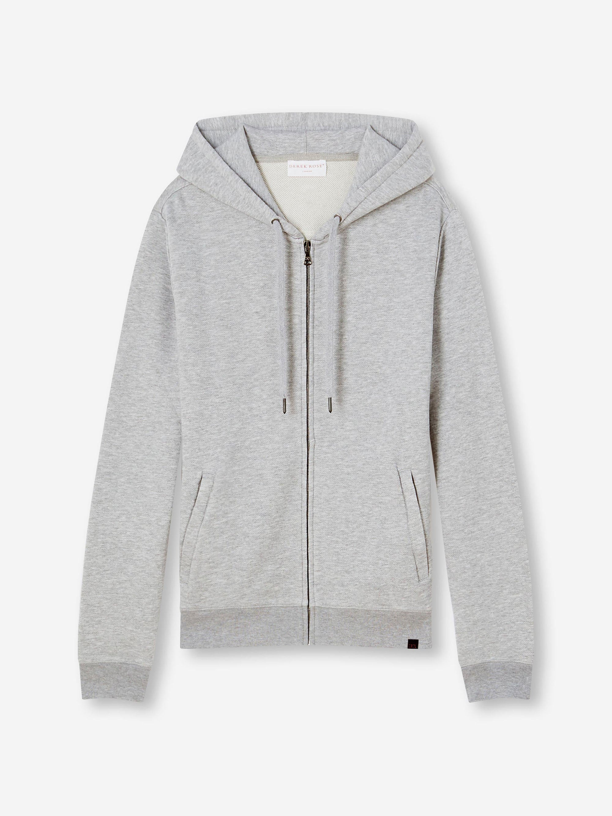 Men's Hoodie Quinn Cotton Modal Silver - 2