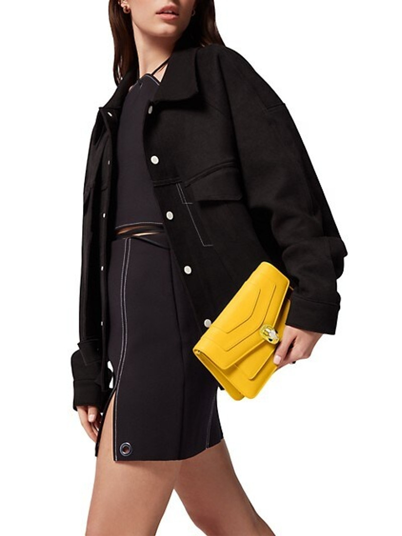 Serpenti Forever E/W Leather Clutch 8