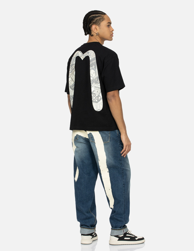 SEAGULL AND STACKED BADGE PRINT DAICOCK RELAX FIT T-SHIRT 3