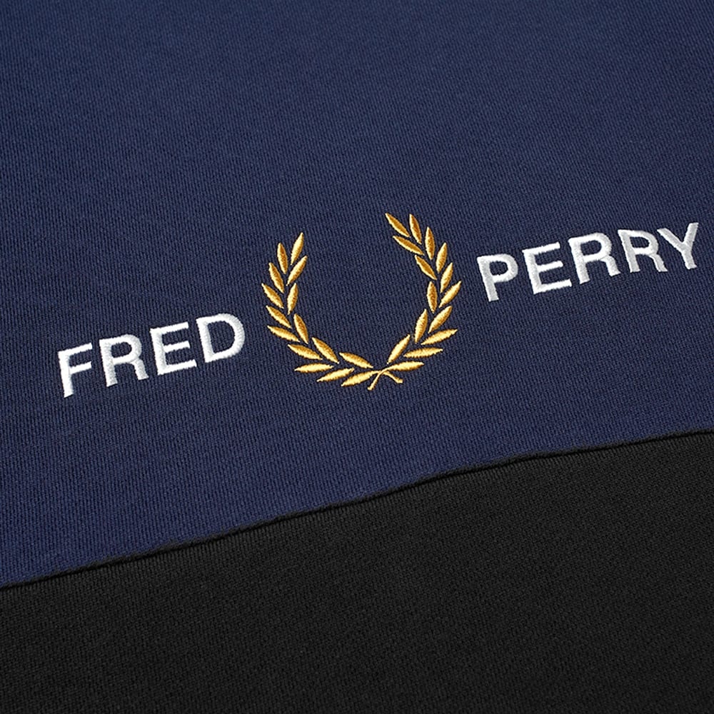 Fred Perry Authentic Embroidered Logo Panel Popover Hoody - 2