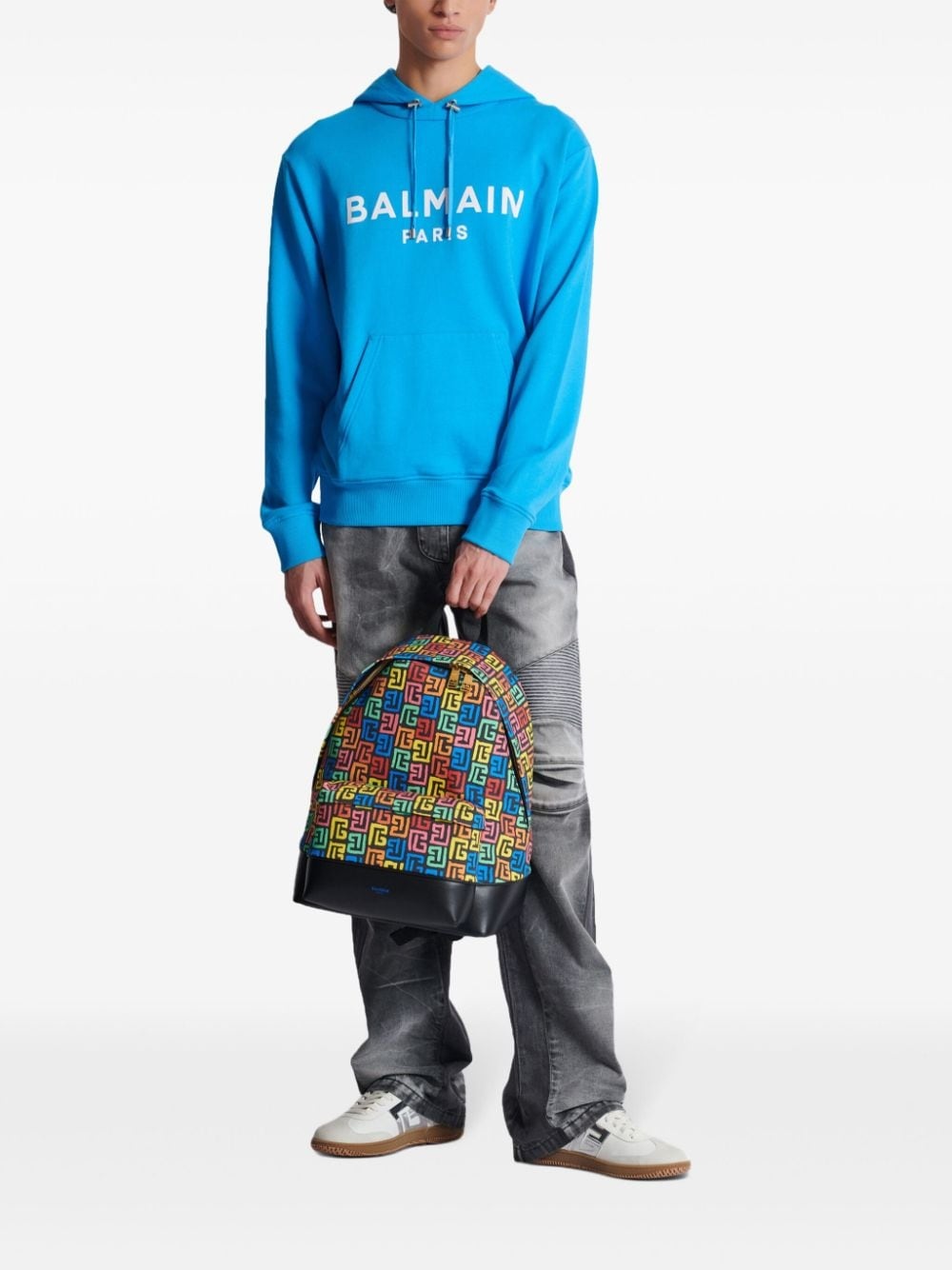 Balmain Paris-printed hoodie - 2