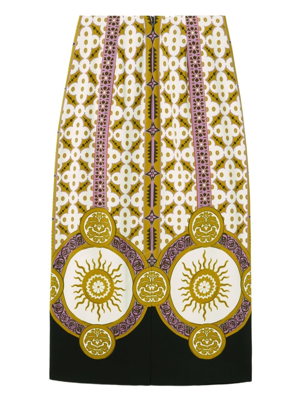 patterned pencil skirt - 3