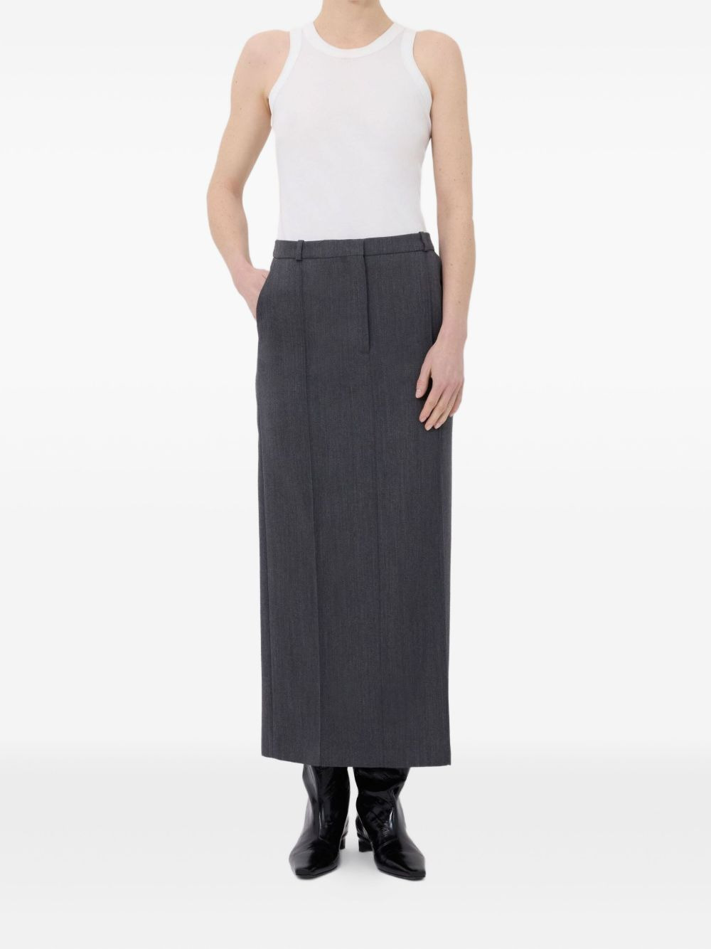 pleats midi skirt - 2