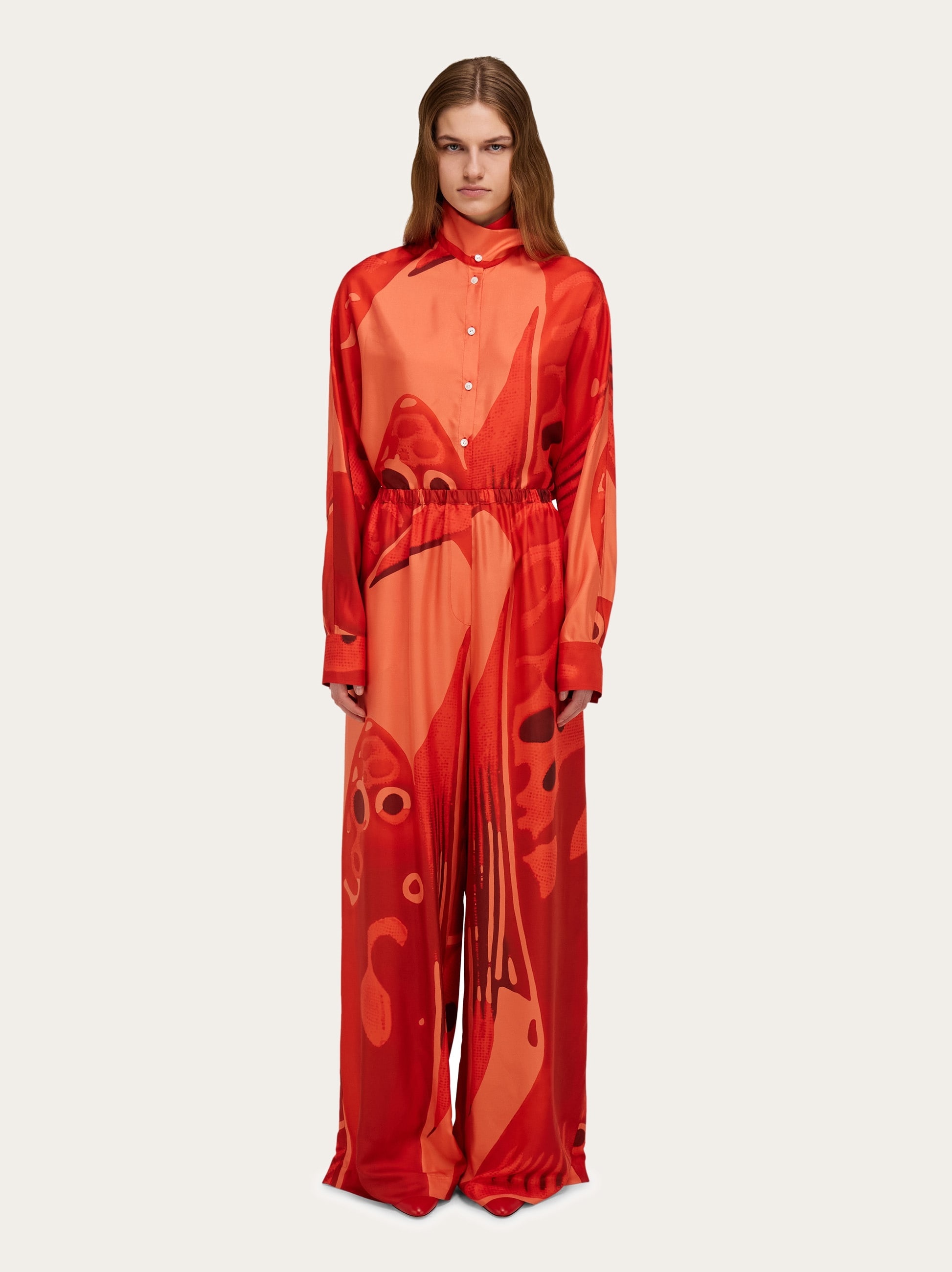 Silk palazzo trouser - 6