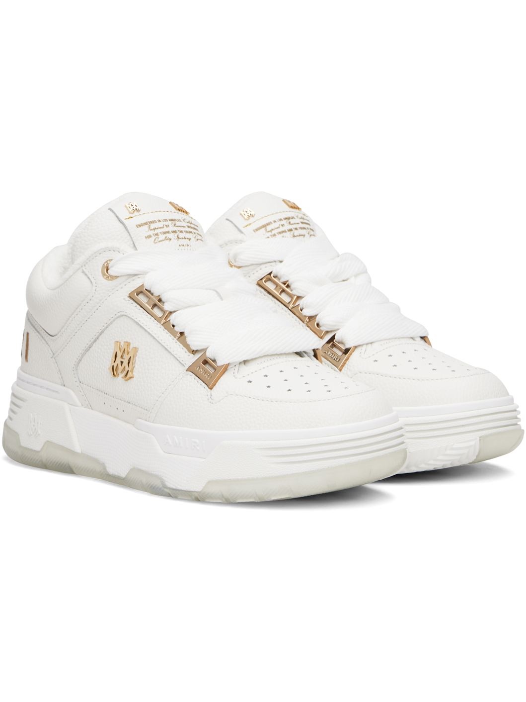 White Metallic MA-1 Sneakers - 4