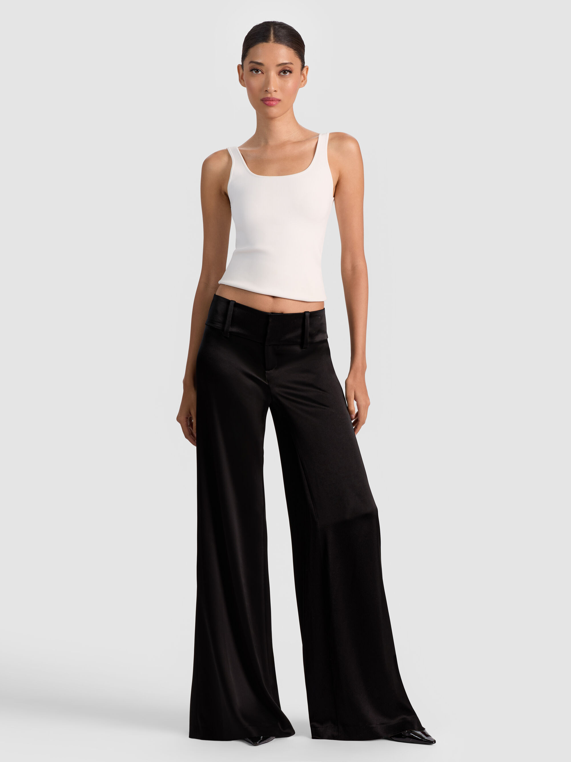 OLIVIA SATIN WIDE LEG PANT - 6