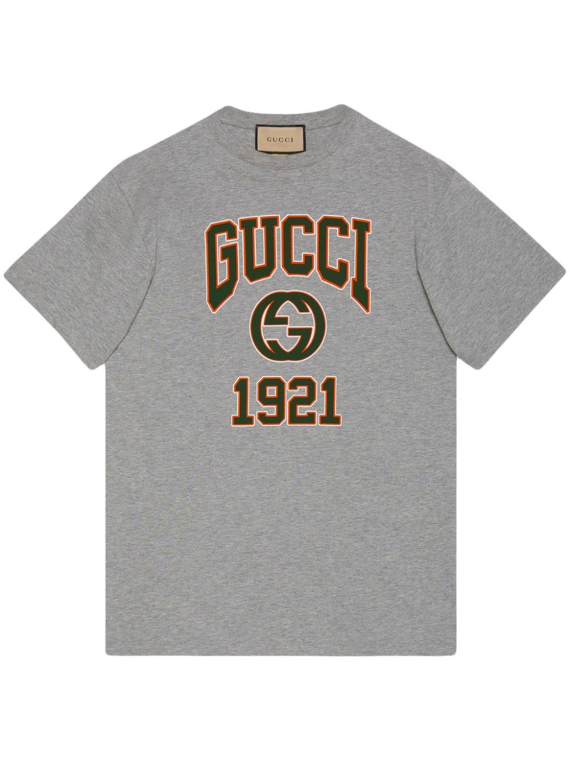 logo-print cotton T-shirt - 1
