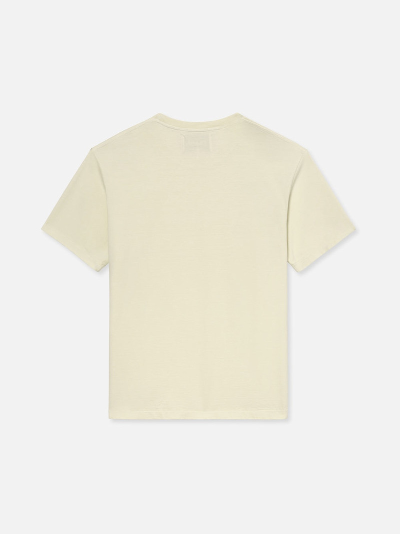 FRAME Vintage Tee in White Sand outlook