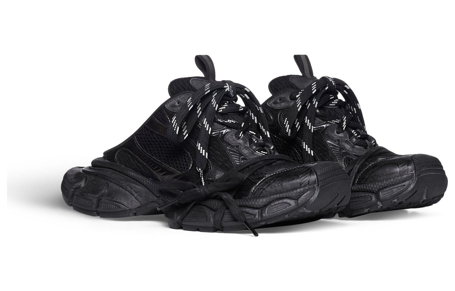 (WMNS) Balenciaga 3XL Mules 'Black Mesh and Polyurethane' 742682W3XL11010 - 3