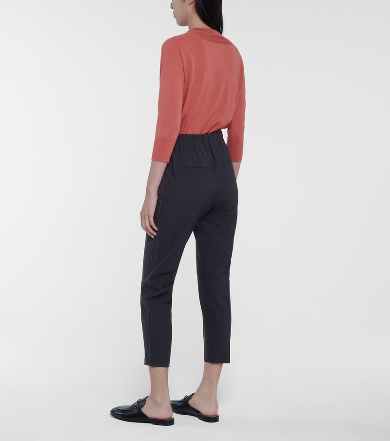 Exclusive to Mytheresa – High-rise slim wool-blend paperbag pants 3