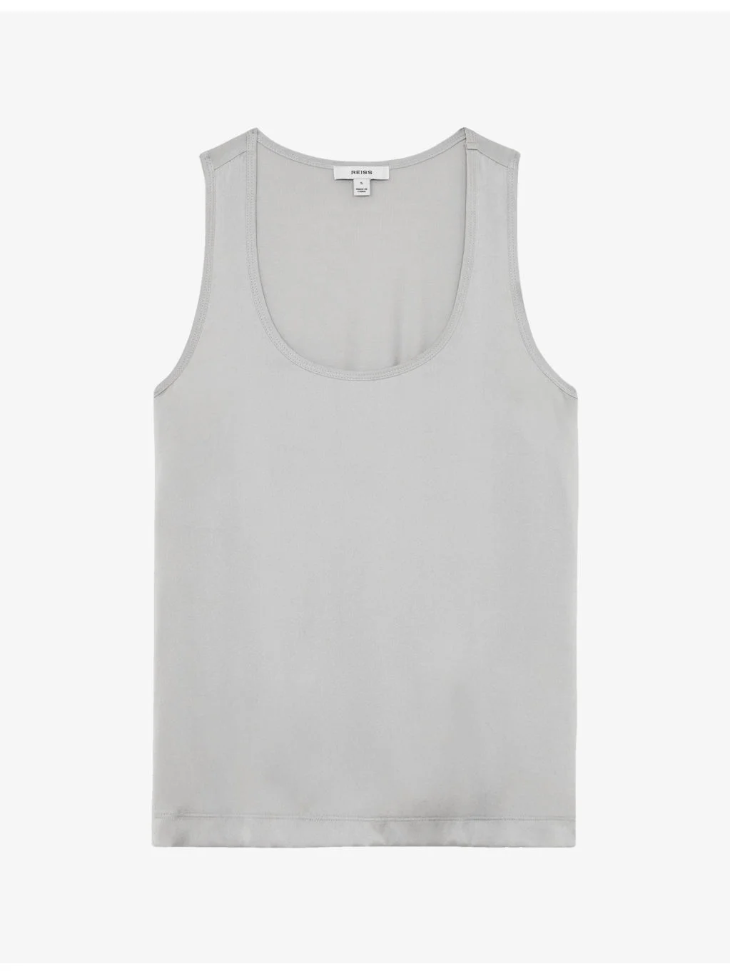 Ruby Scoop-Neck Satin Vest Top - 1