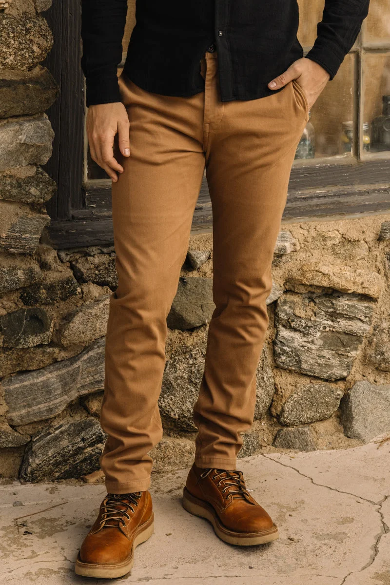 The Axe Slim Denit® Chino - Khaki - 1