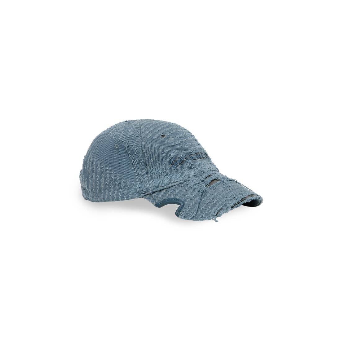 Laser Destroyed Cap in Faded Blue - 2