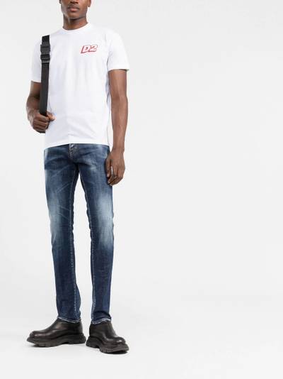 DSQUARED2 bleached slim-fit jeans outlook