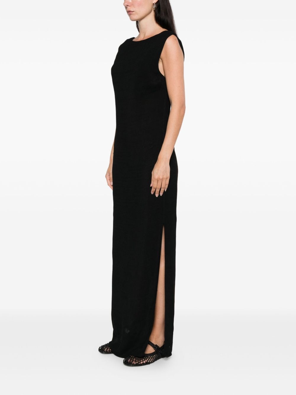cowl-back maxi dress - 3