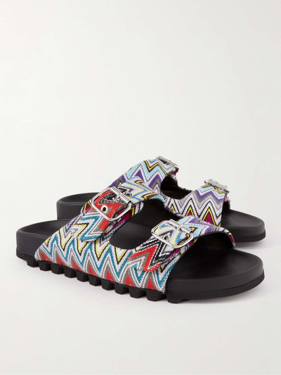 Missoni Zigzag Cotton, Leather and Rubber Sandals outlook