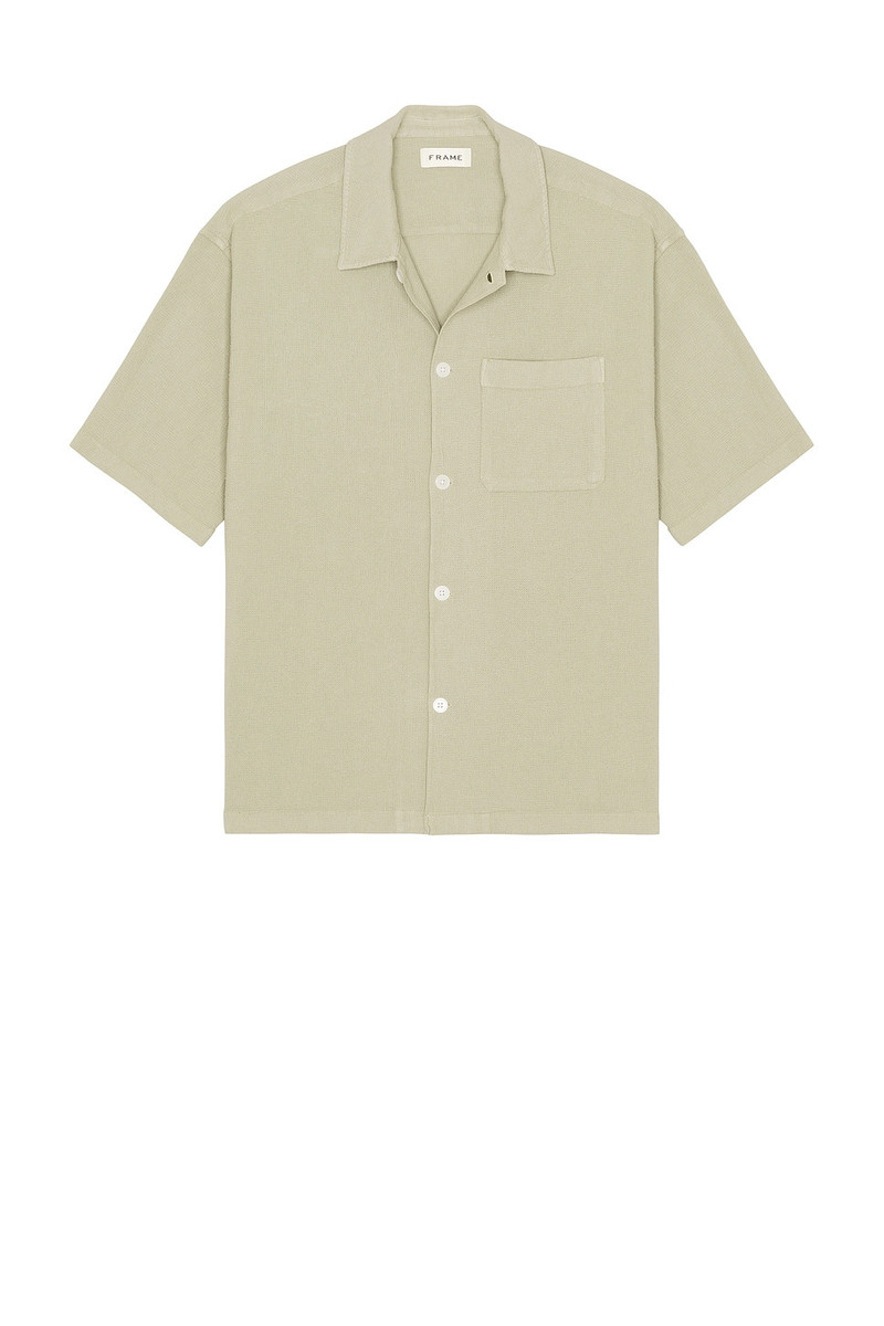 FRAME Open Weave Short Sleeve Shirt outlook