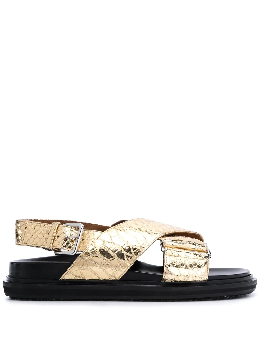 Fussbet metallic-effect sandals - 1