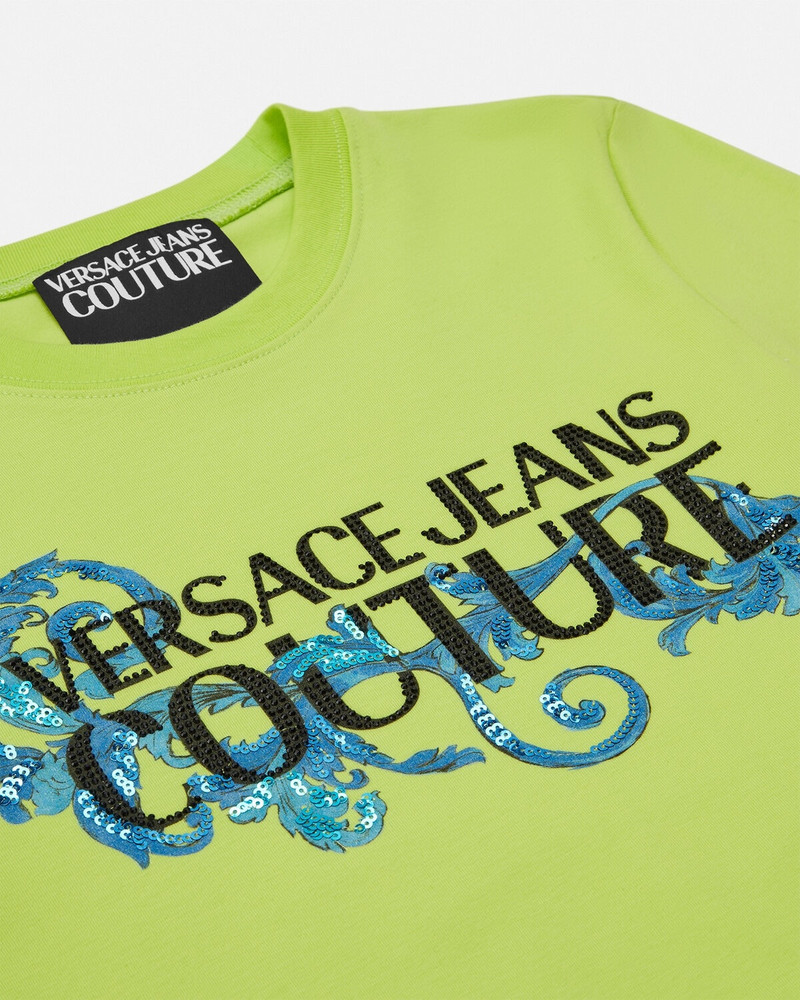 VERSACE JEANS COUTURE Crystal Outline Barocco T-Shirt outlook