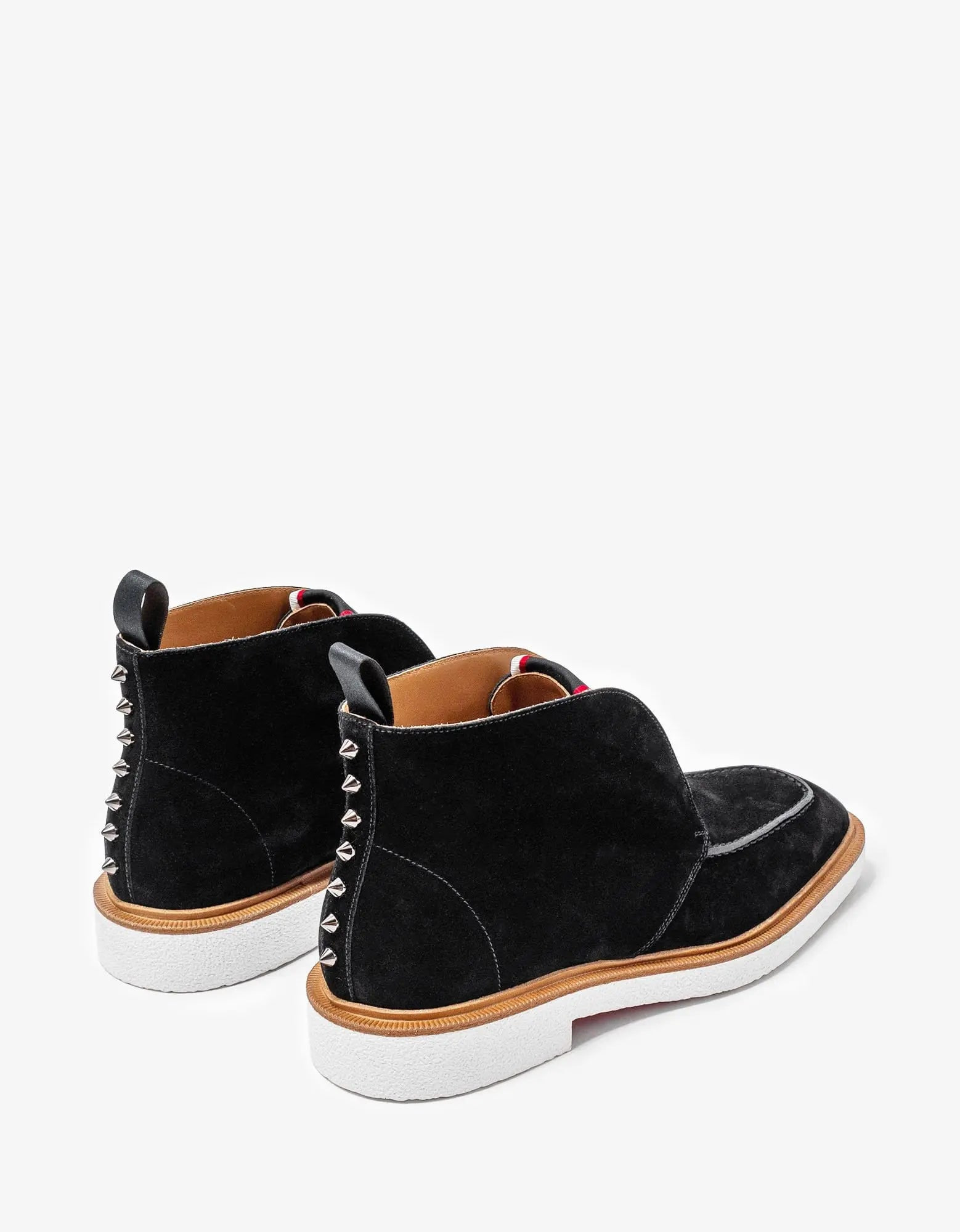 Christian Louboutin Citycrepe Black Suede Ankle Boots - 5