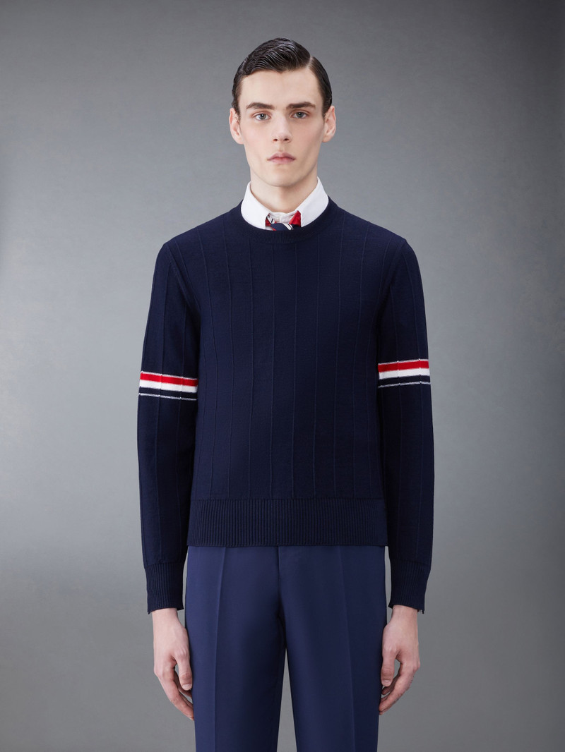 RWB-stripe long-sleeve jumper 1