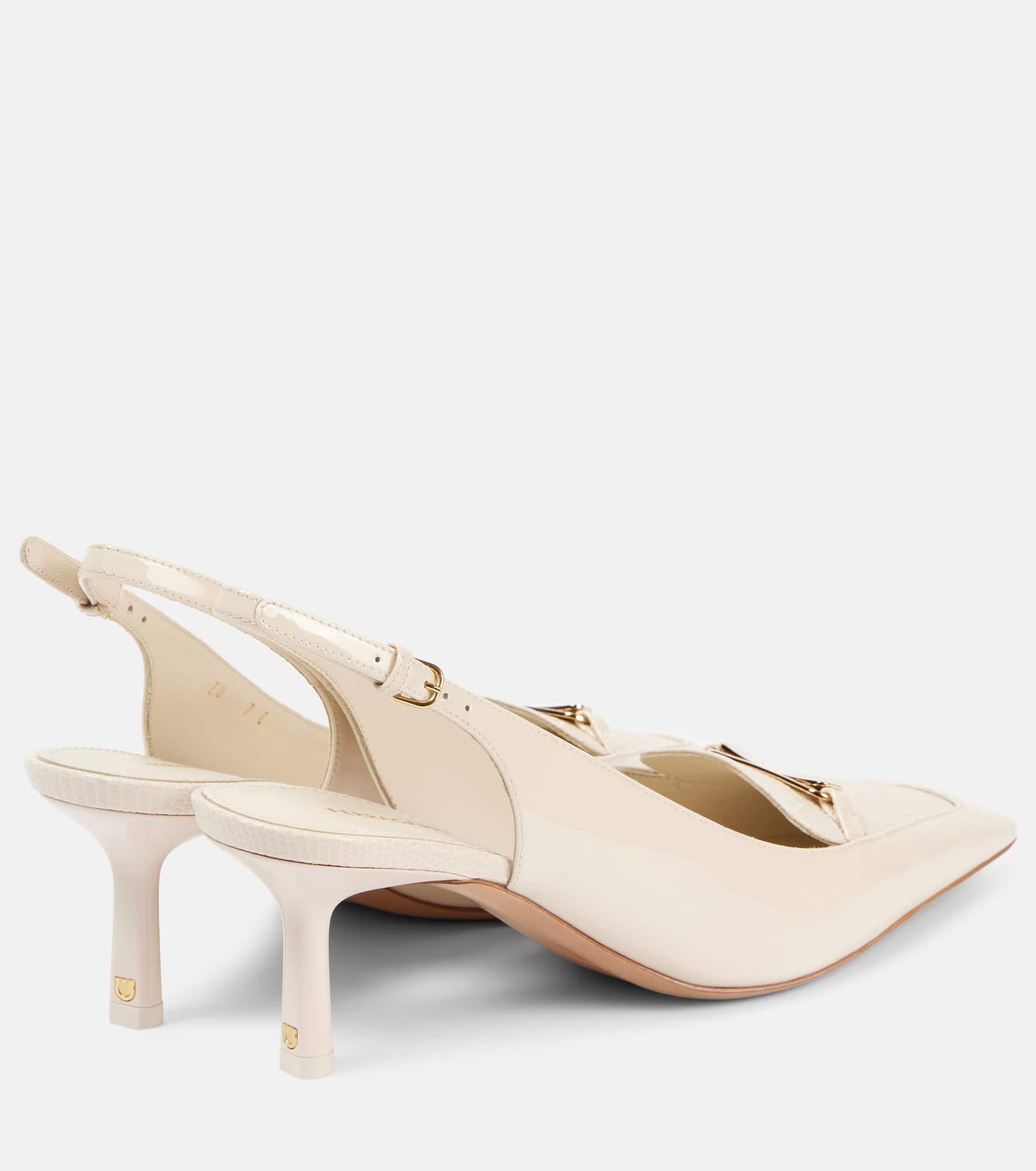Dilli patent leather slingback pumps - 2