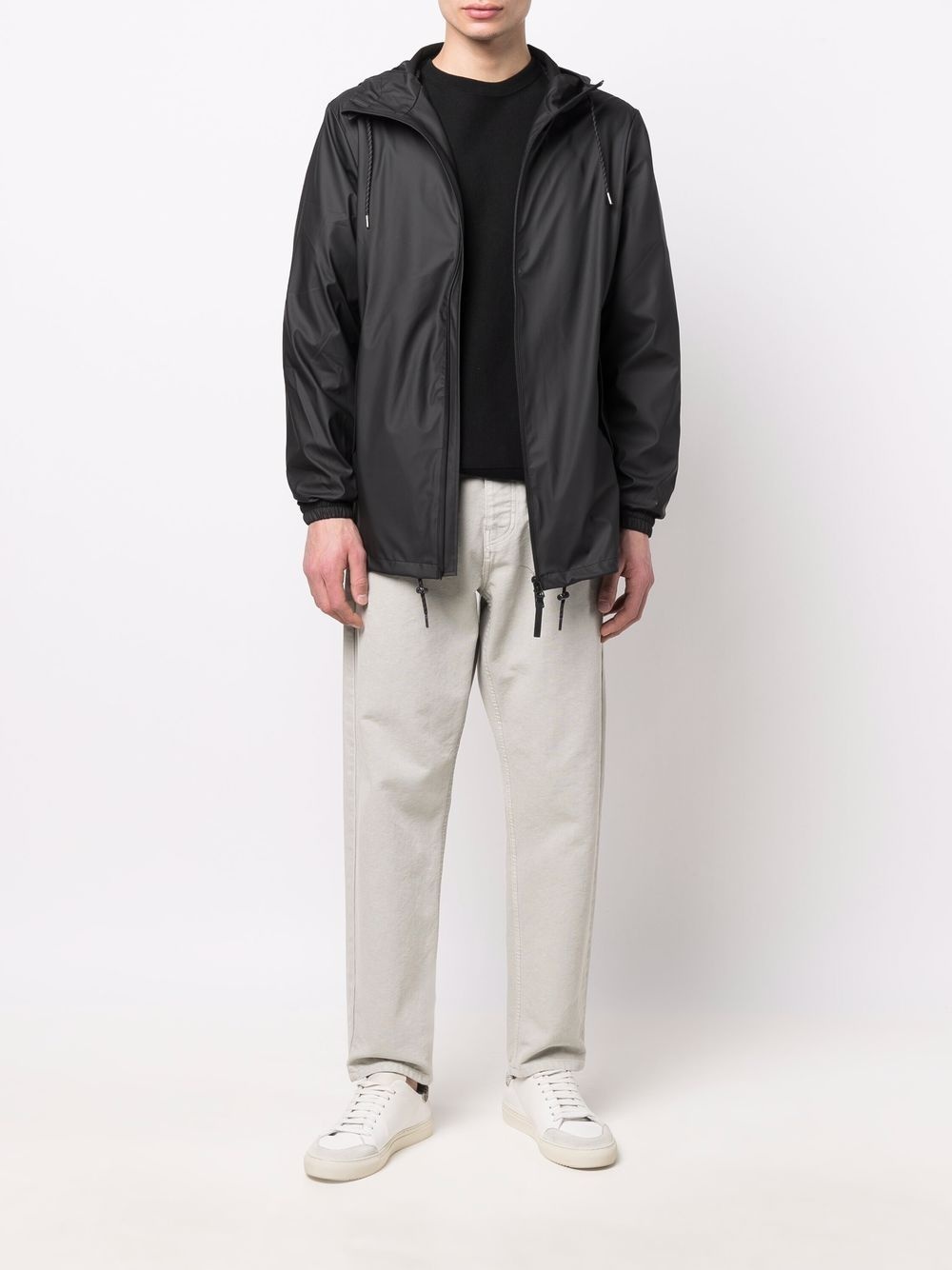 drawstring hooded jacket - 2