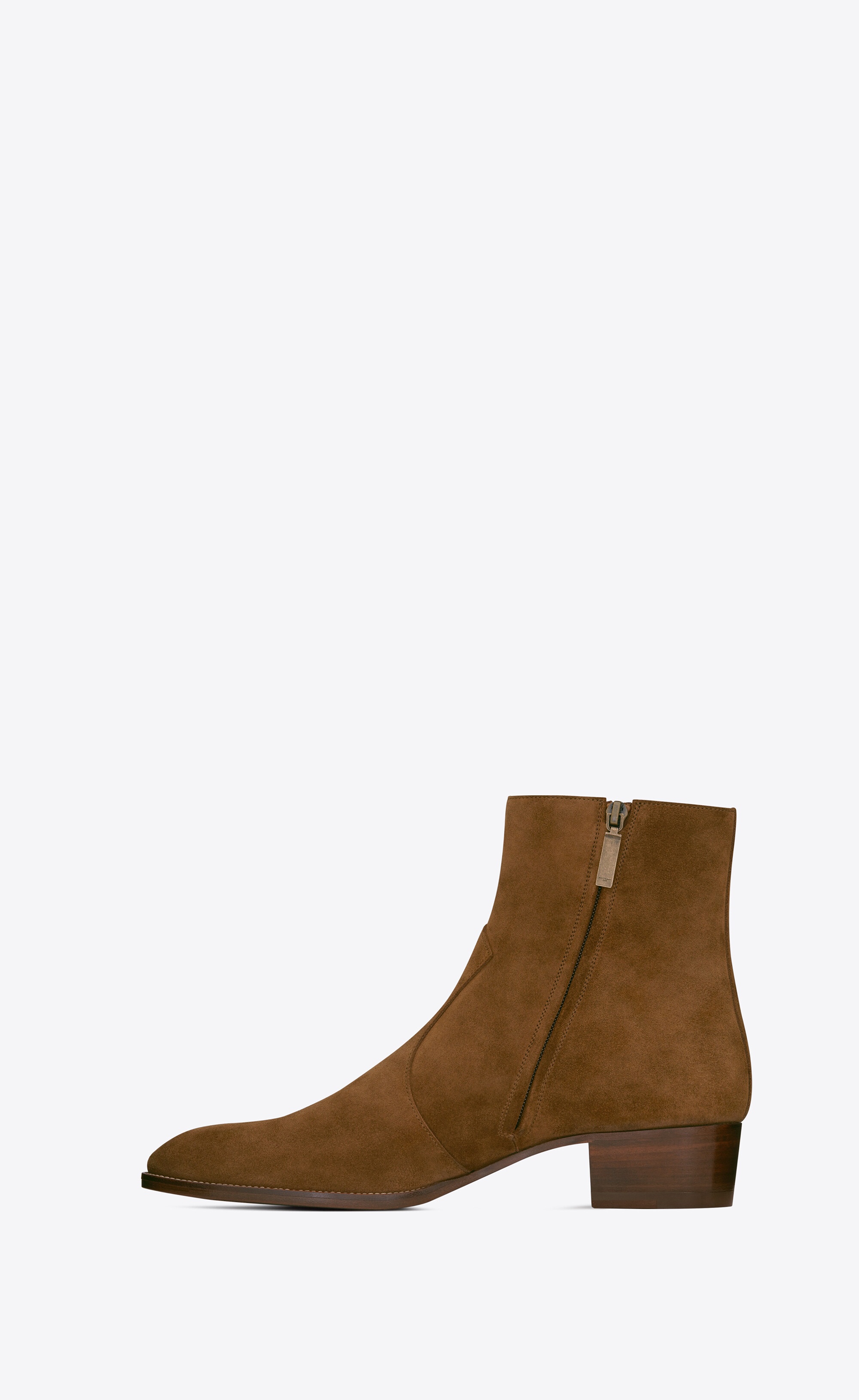 wyatt zipped boots in suede - 3