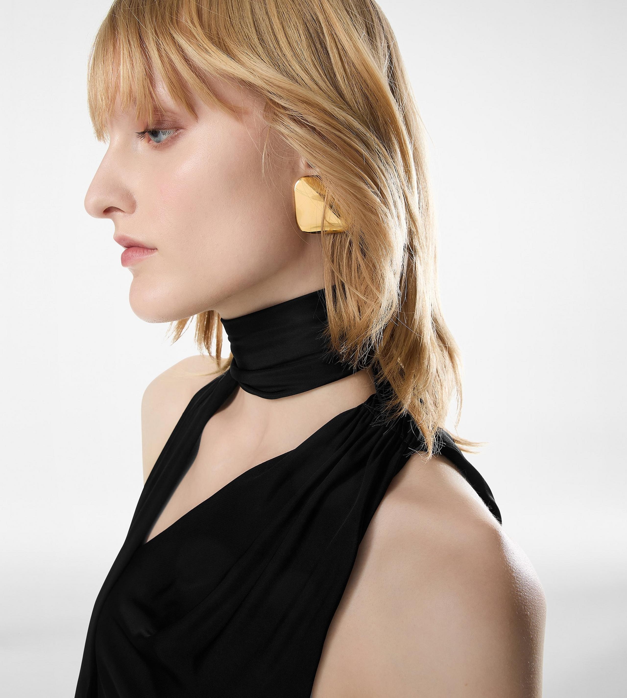 VINTAGE GOLD BRASS AMY EARRINGS - 3