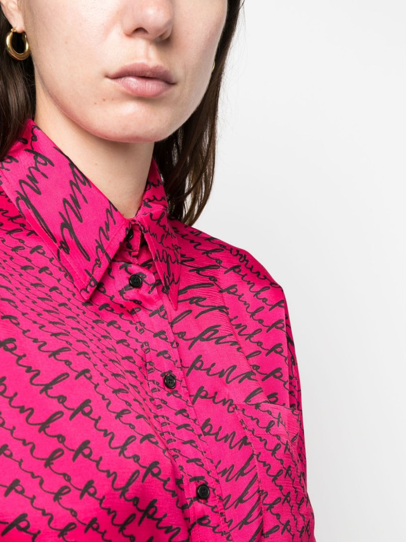 logo-print long-sleeve shirt 5