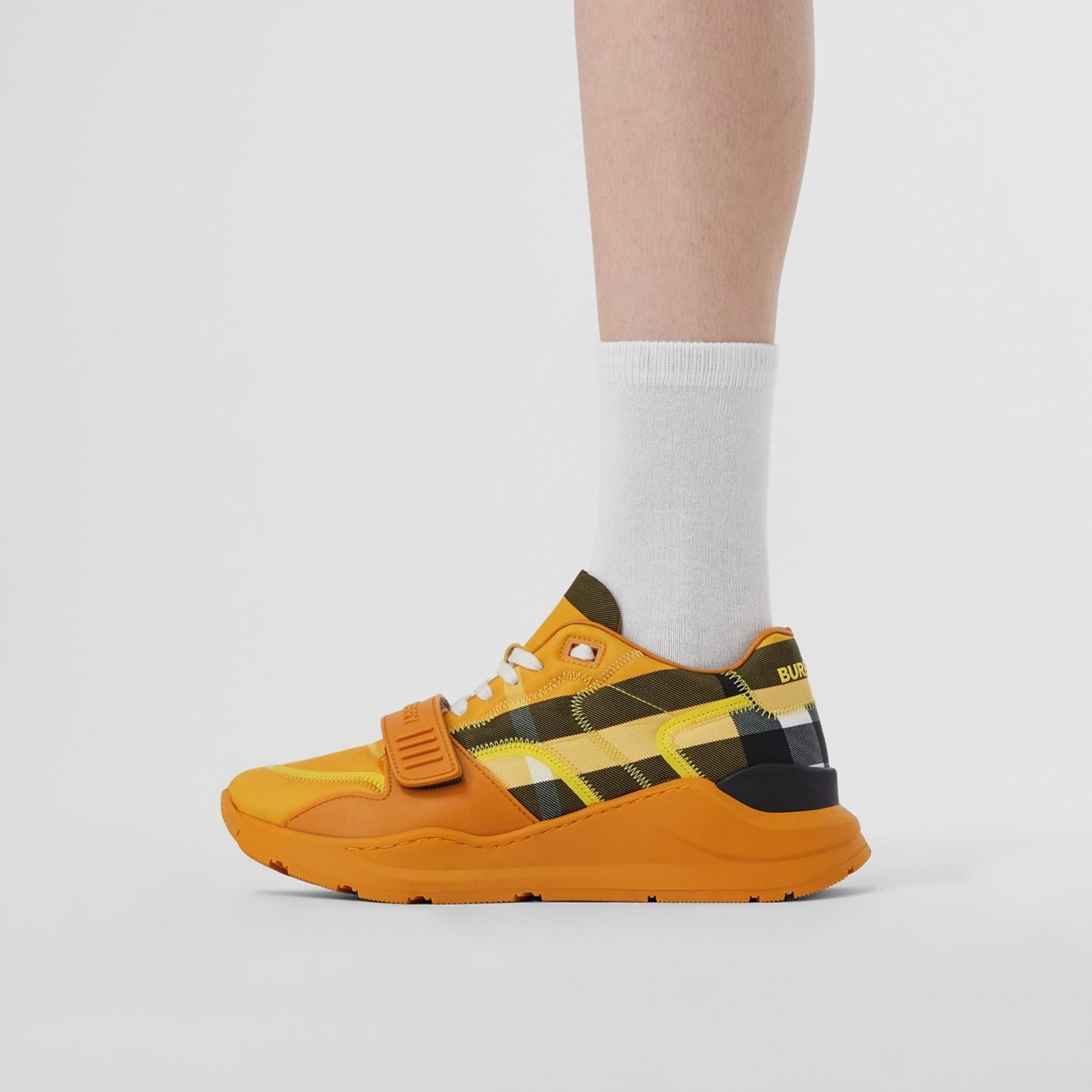Check Nylon Sneakers - 3