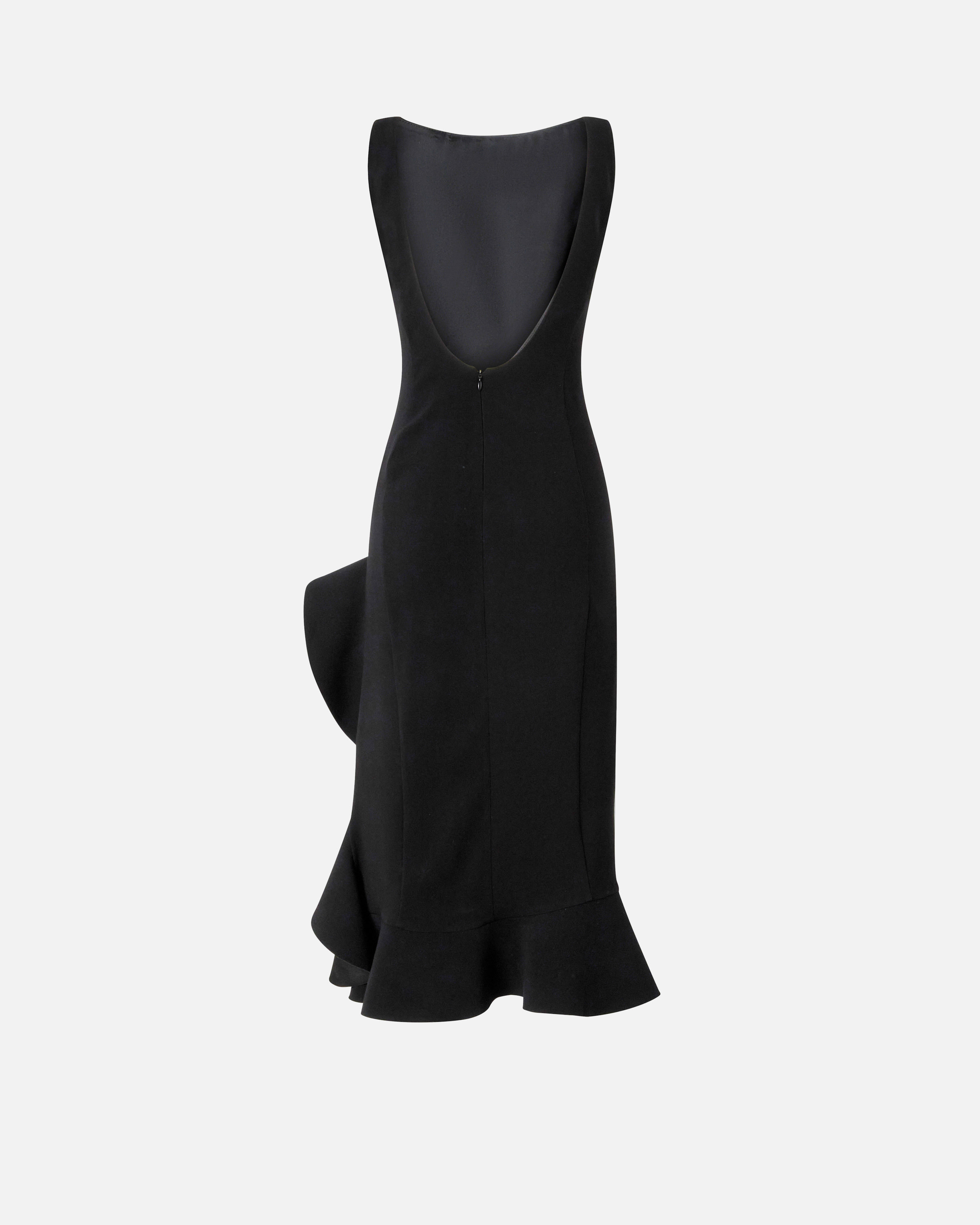 FITTED DRESS WITH FLOUNCES - 6