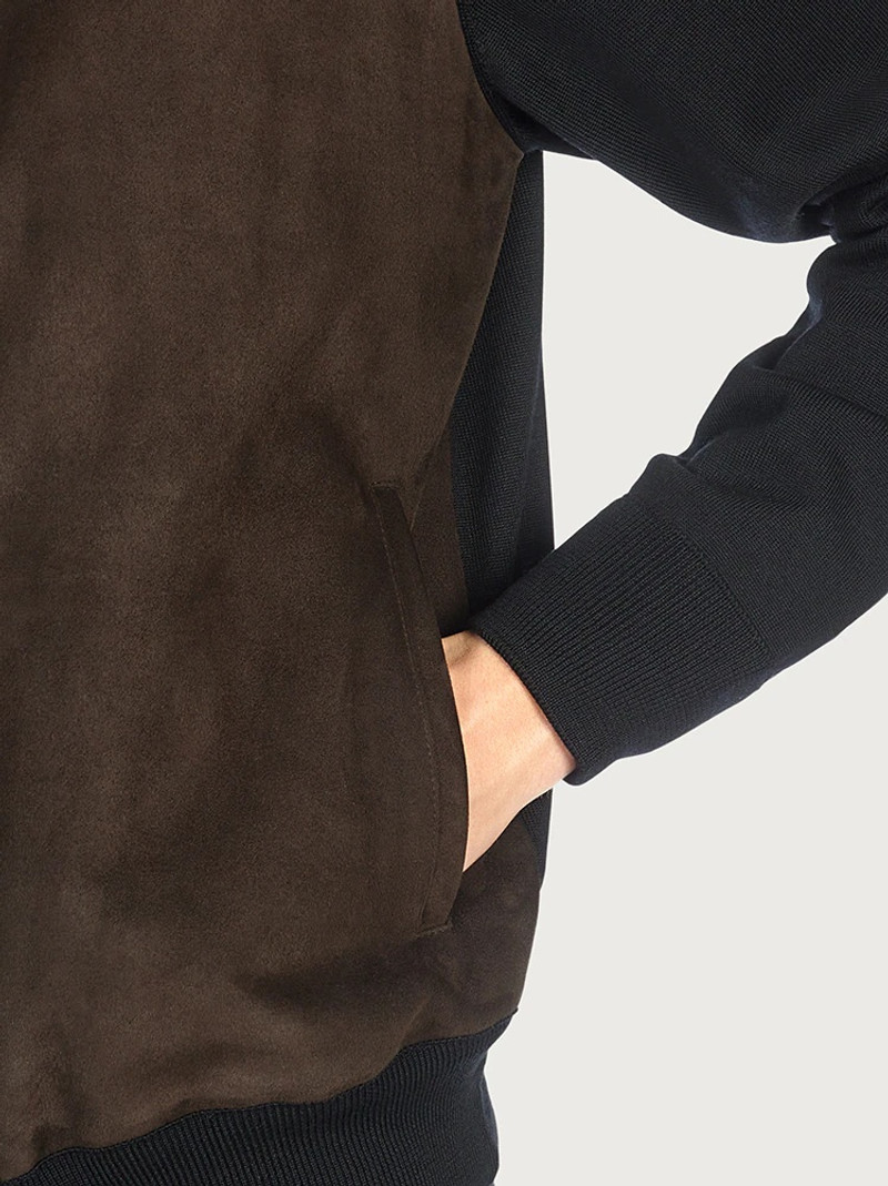 BLOUSON JACKET WITH NAPPA INSERTS 5