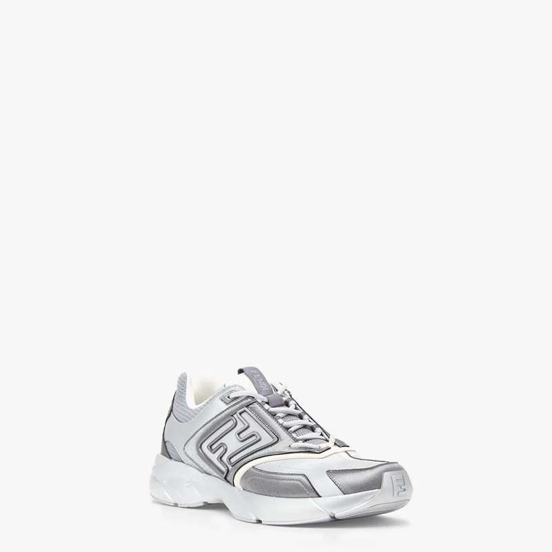 FENDI Gray nylon low-tops outlook
