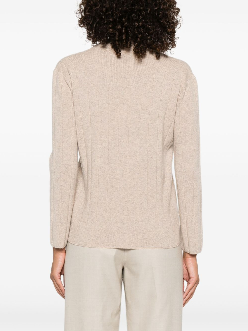 Arten ribbed v-neck jumper - 4