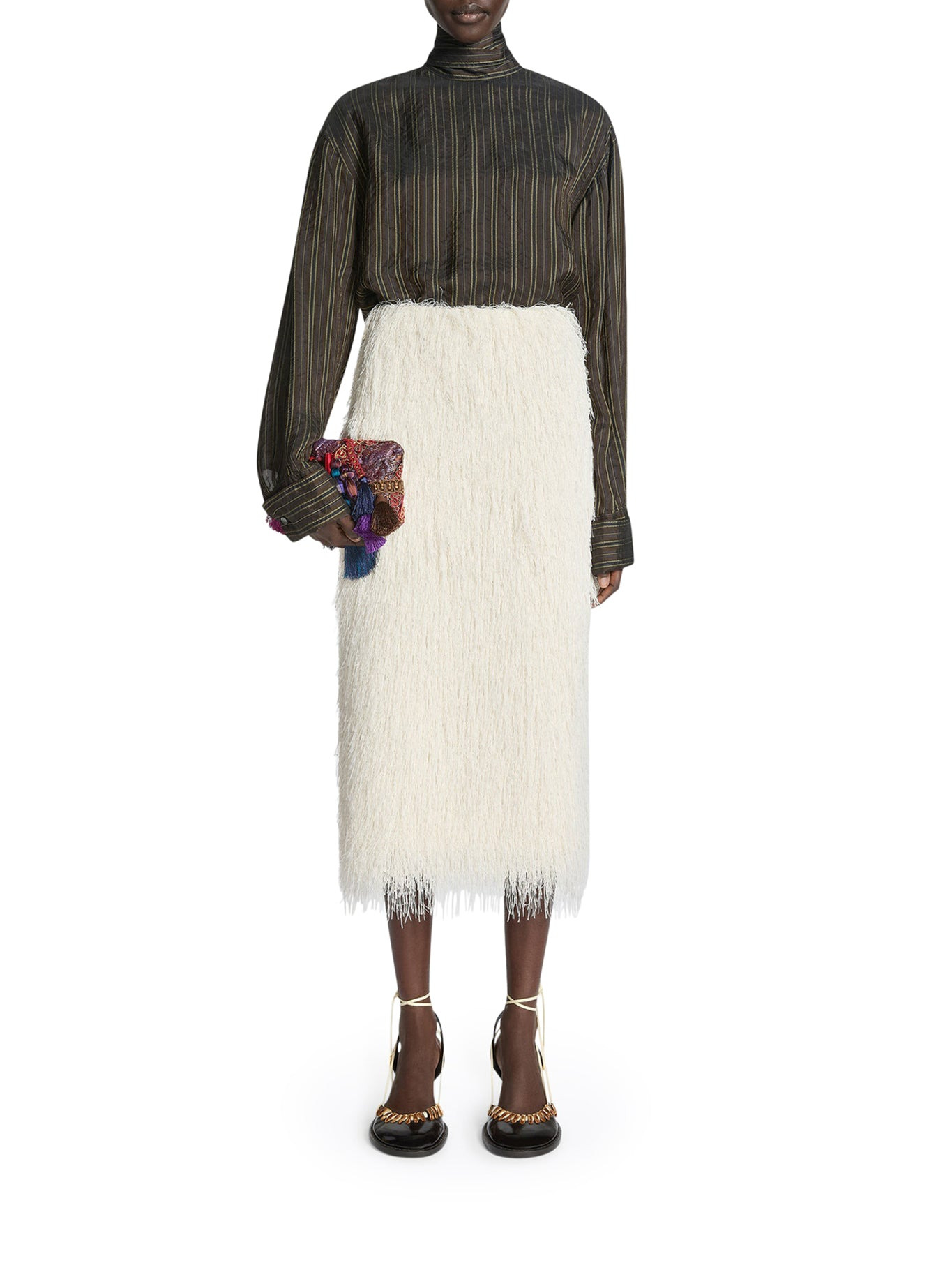 FRINGED SKIRT - 1